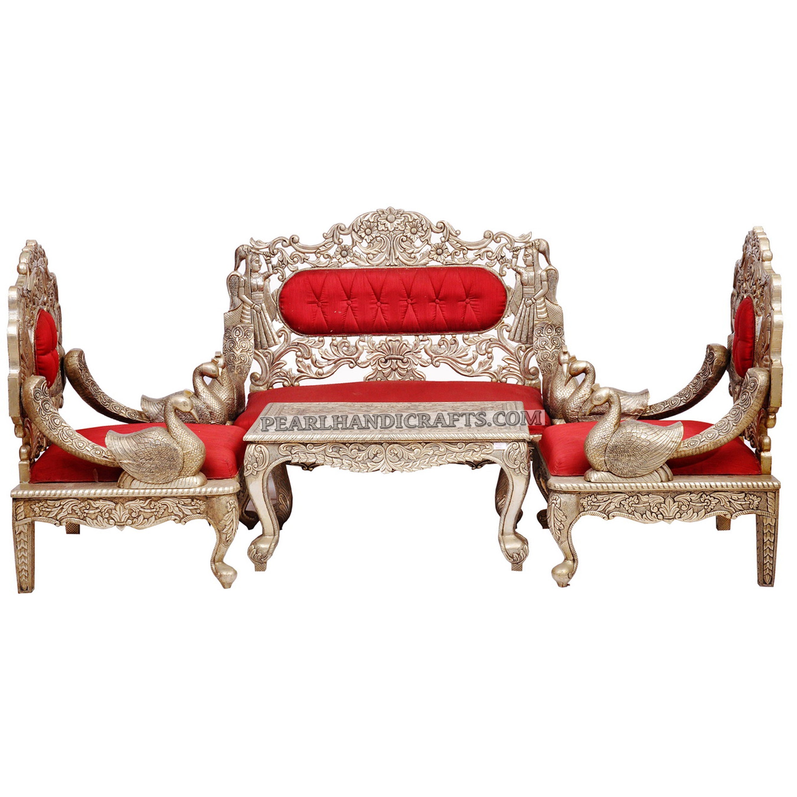 Metal / Silver Sofa set