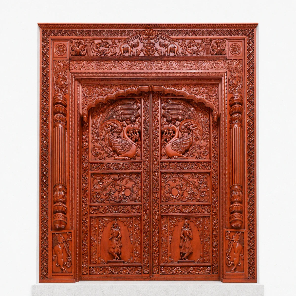 Teak doors