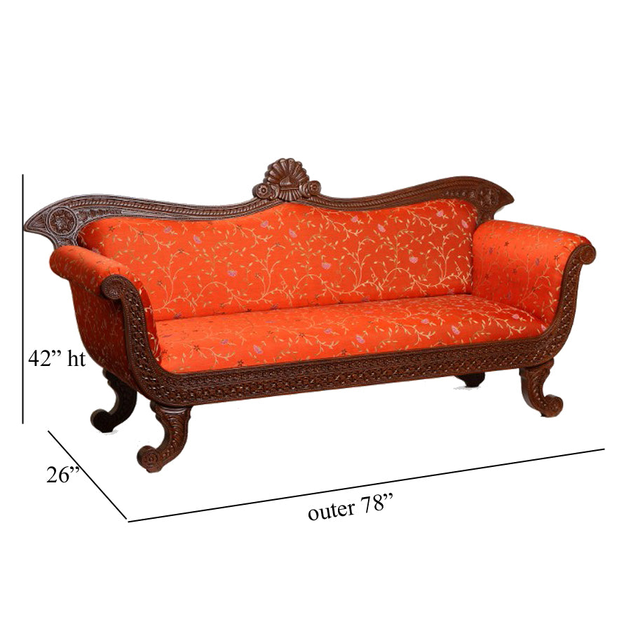 Pankhi Shekhawati  Teak Sofa
