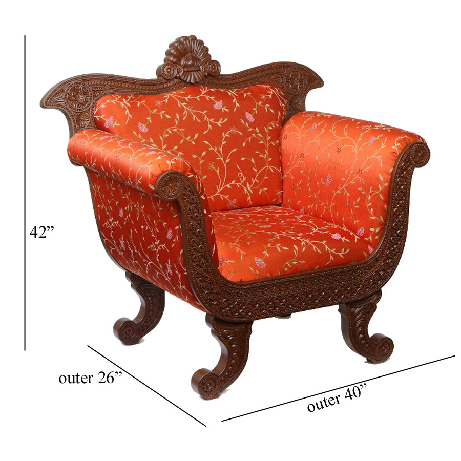 Pankhi Shekhawati  Teak Sofa