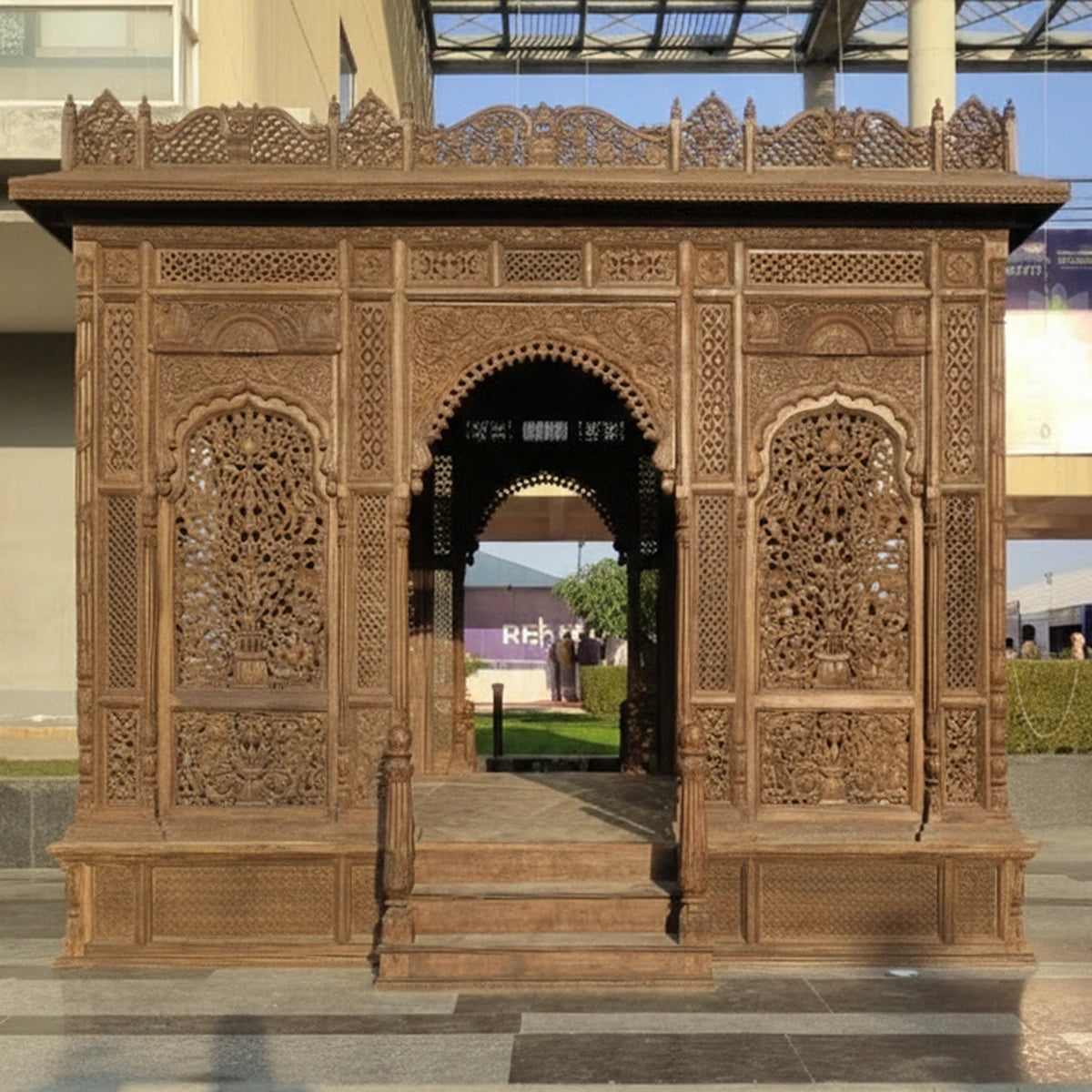Hand craved wooden Gazebo