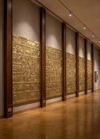 Handcrafted Brass Mounted Wall Panel