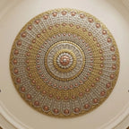 Meta Mounted hand carved Ceiling panel
