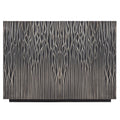 Contemporary White Metal Mounted Buffet Cabinet
