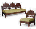Perkota Back Rajwadi Teak Sofa