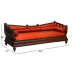 Marwadi Maharaja Hand carved teak Sofa CRVSF003