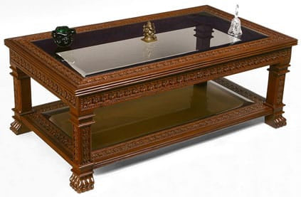 Carved Teak table 010