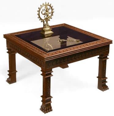 Carved Teak table 010
