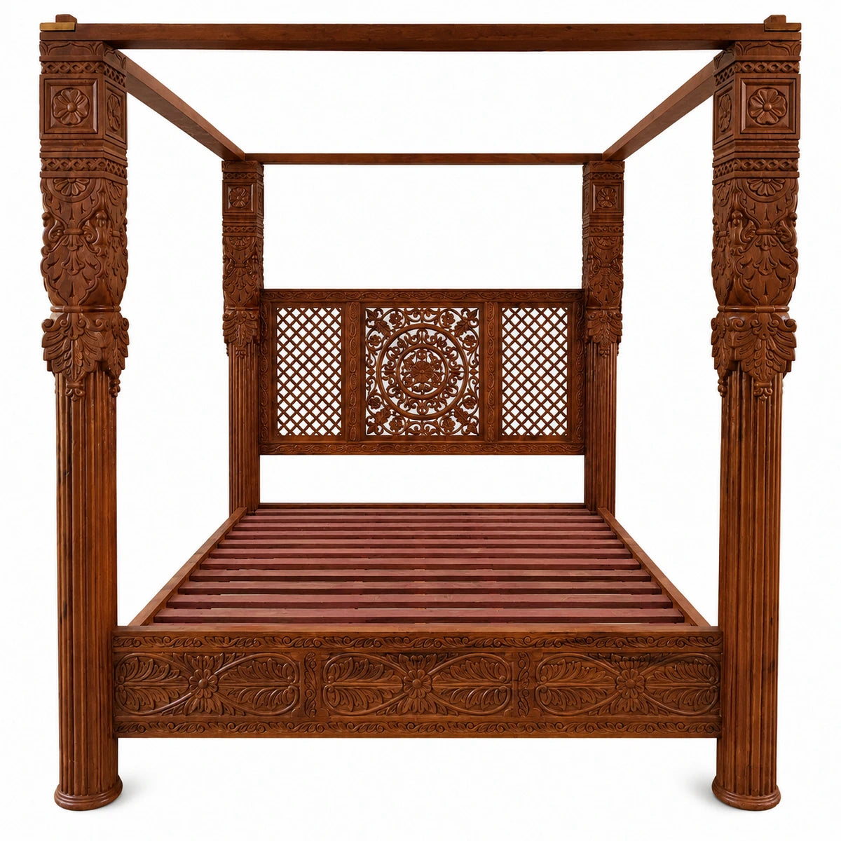 Canopy Bed with solid pillar