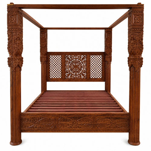 Canopy Bed with solid pillar