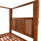 Canopy Bed with solid pillar