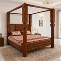 Canopy Bed with solid pillar