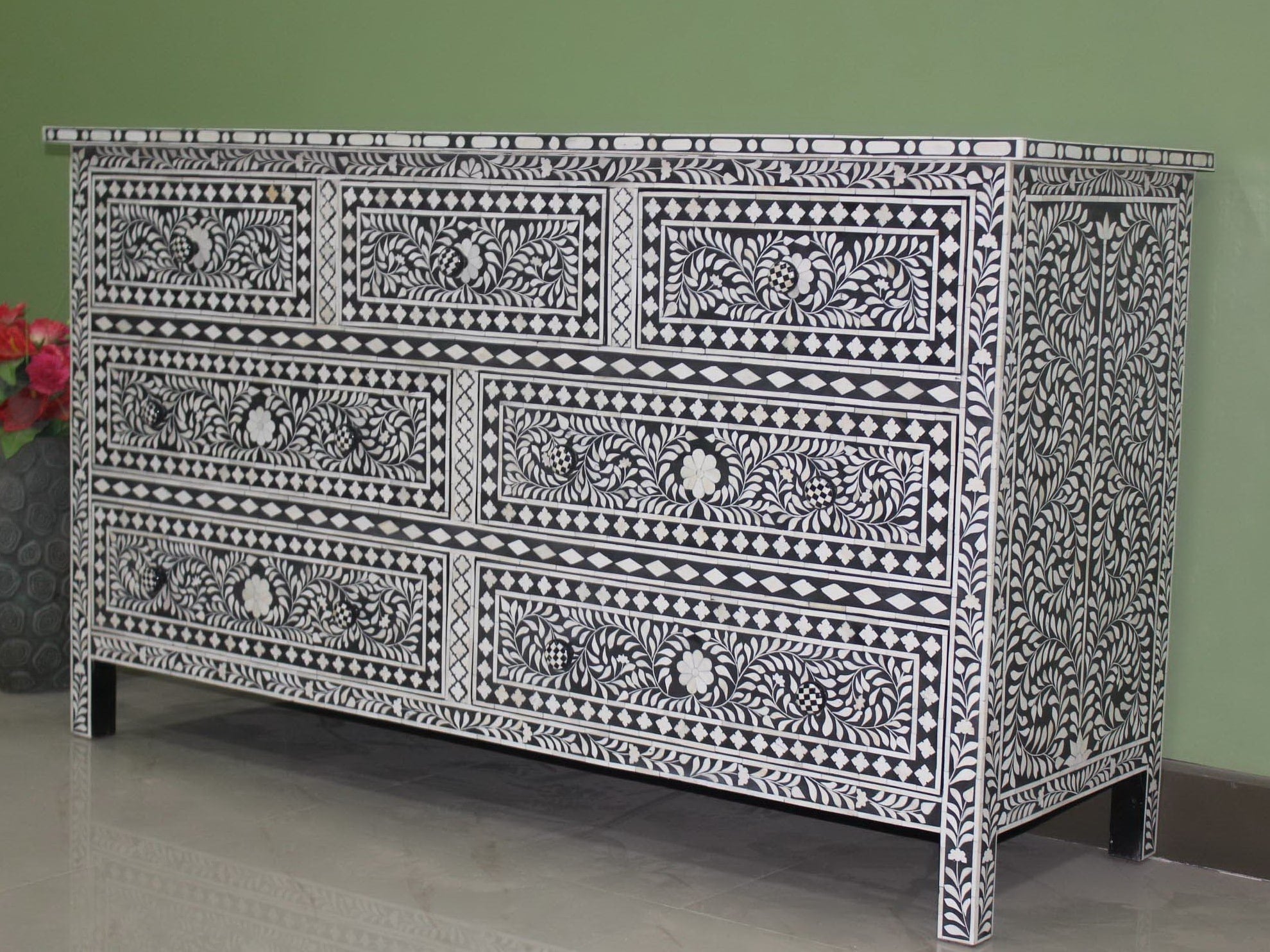 BONE INLAY CABINET 06