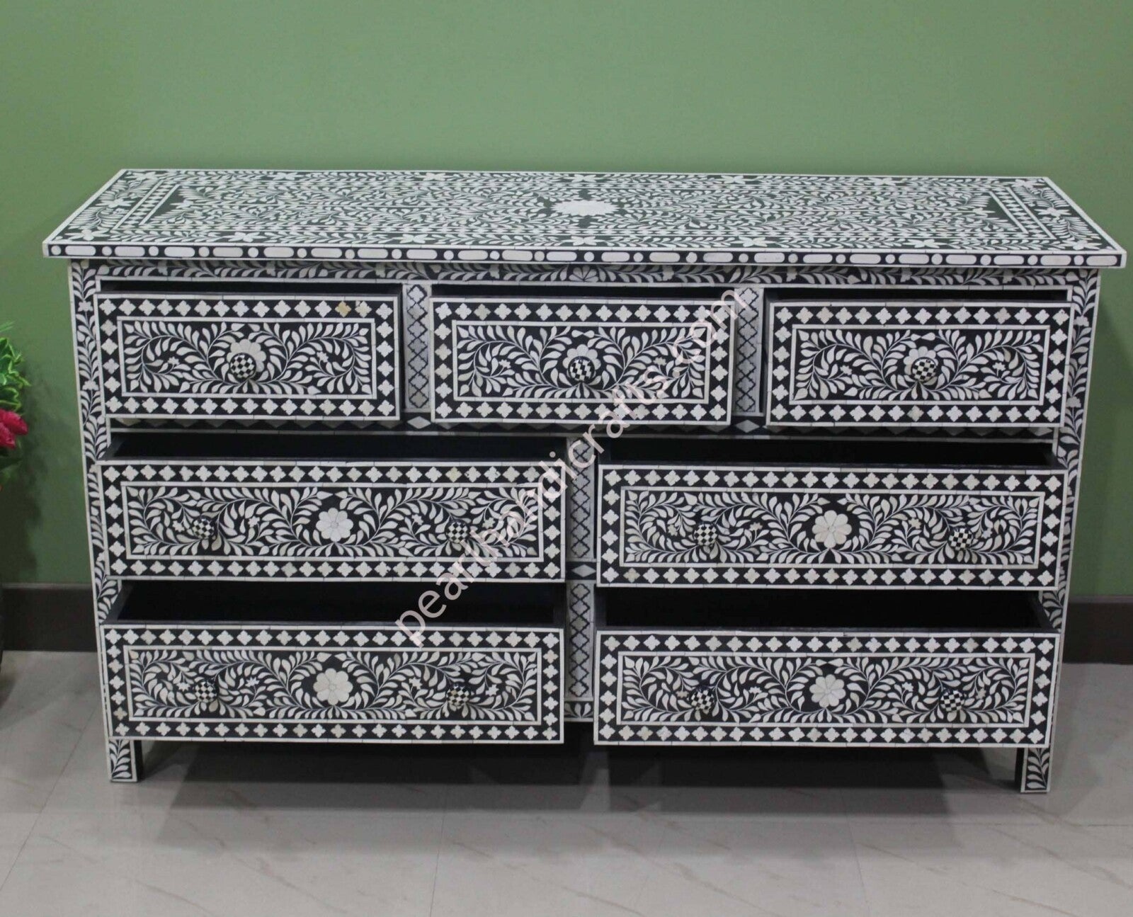 BONE INLAY CABINET 06