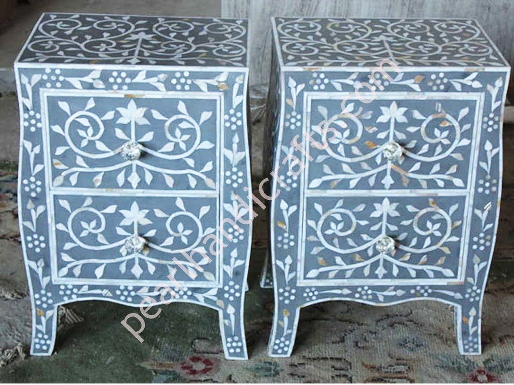 Bone inlay Nightstand 019