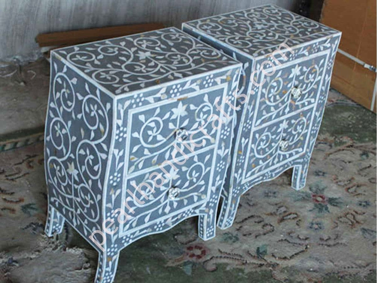 Bone inlay Nightstand 019