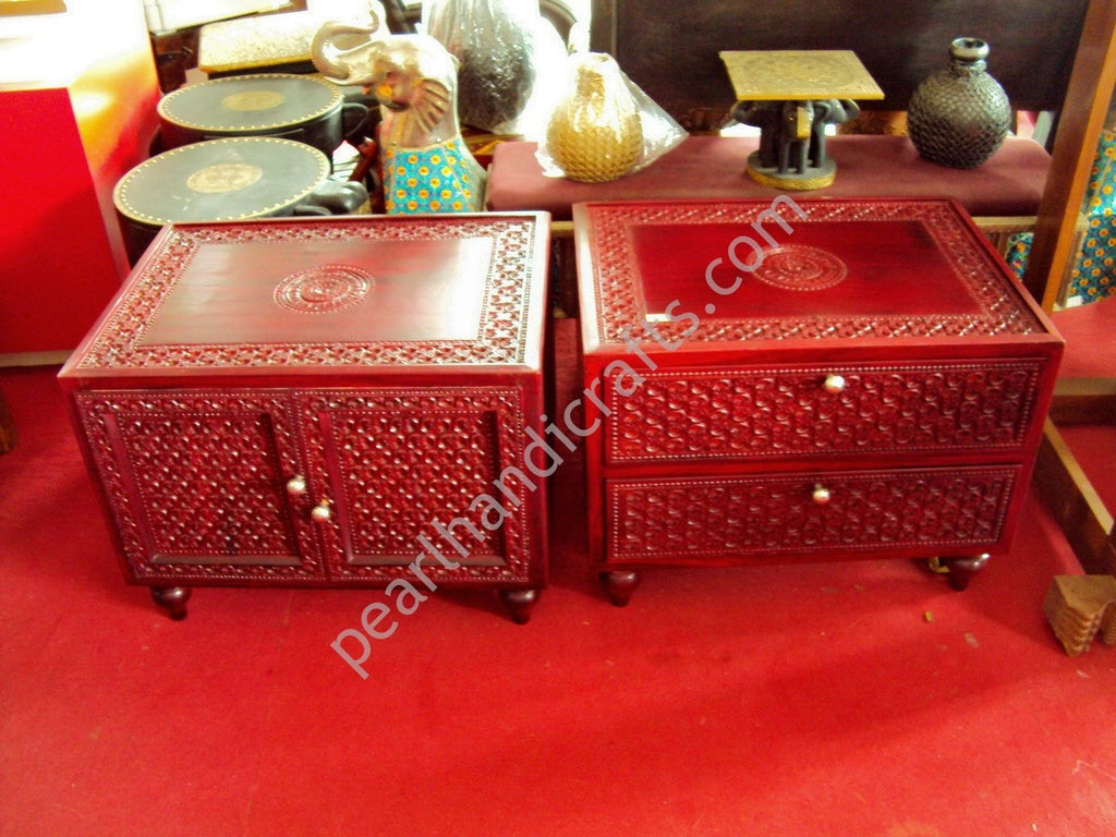 Carved Teak Bed 033