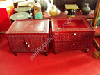 Carved Teak Bed 033