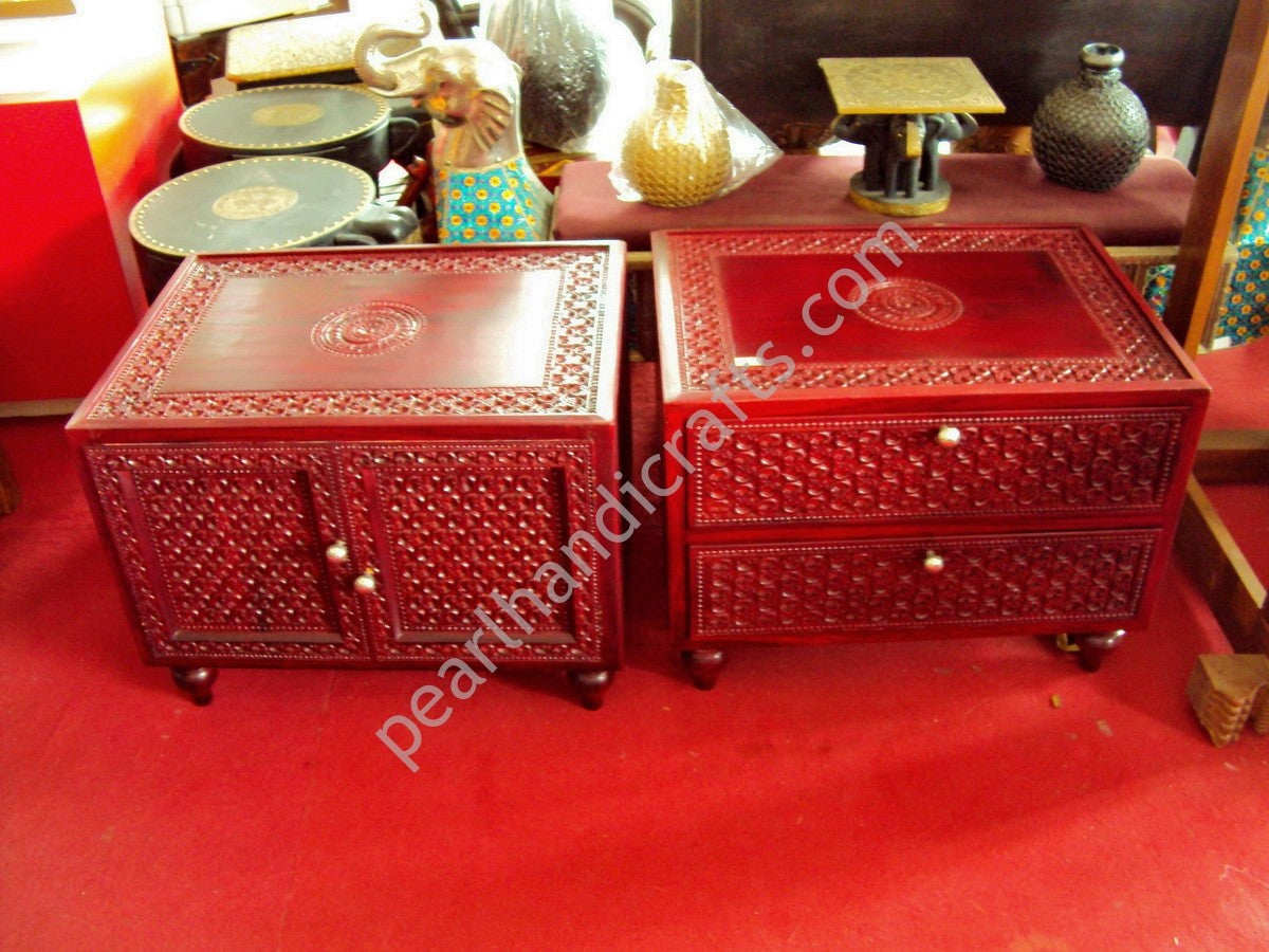 Carved Teak Bed 033
