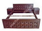 Flower Sheesham Bed