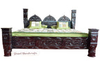 Traditional 3 Mehrab pillar BED 045