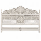 Heavy Carved Thick Pillar Bed 058