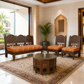 Round Mehrabi Teak Sofa