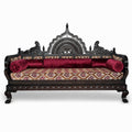 Handcrafted Teak Wood Maharaja Diwan Sofa Set