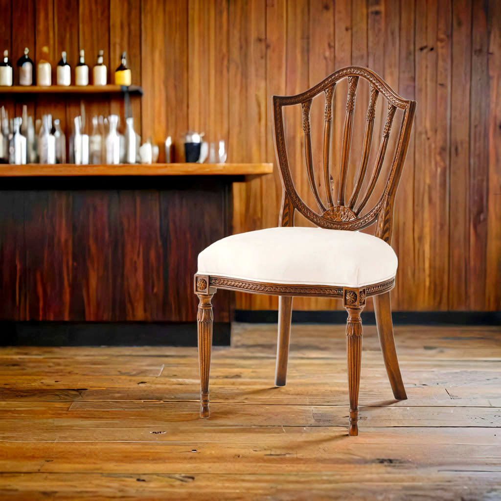 Kanbina teak wood dining chair