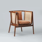Imperial high arm rattan chair