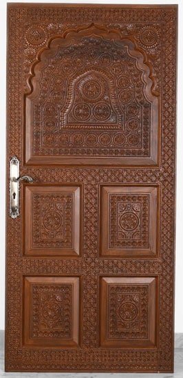Teak door 004