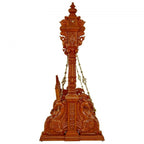 Double swan jaali seat teak swing