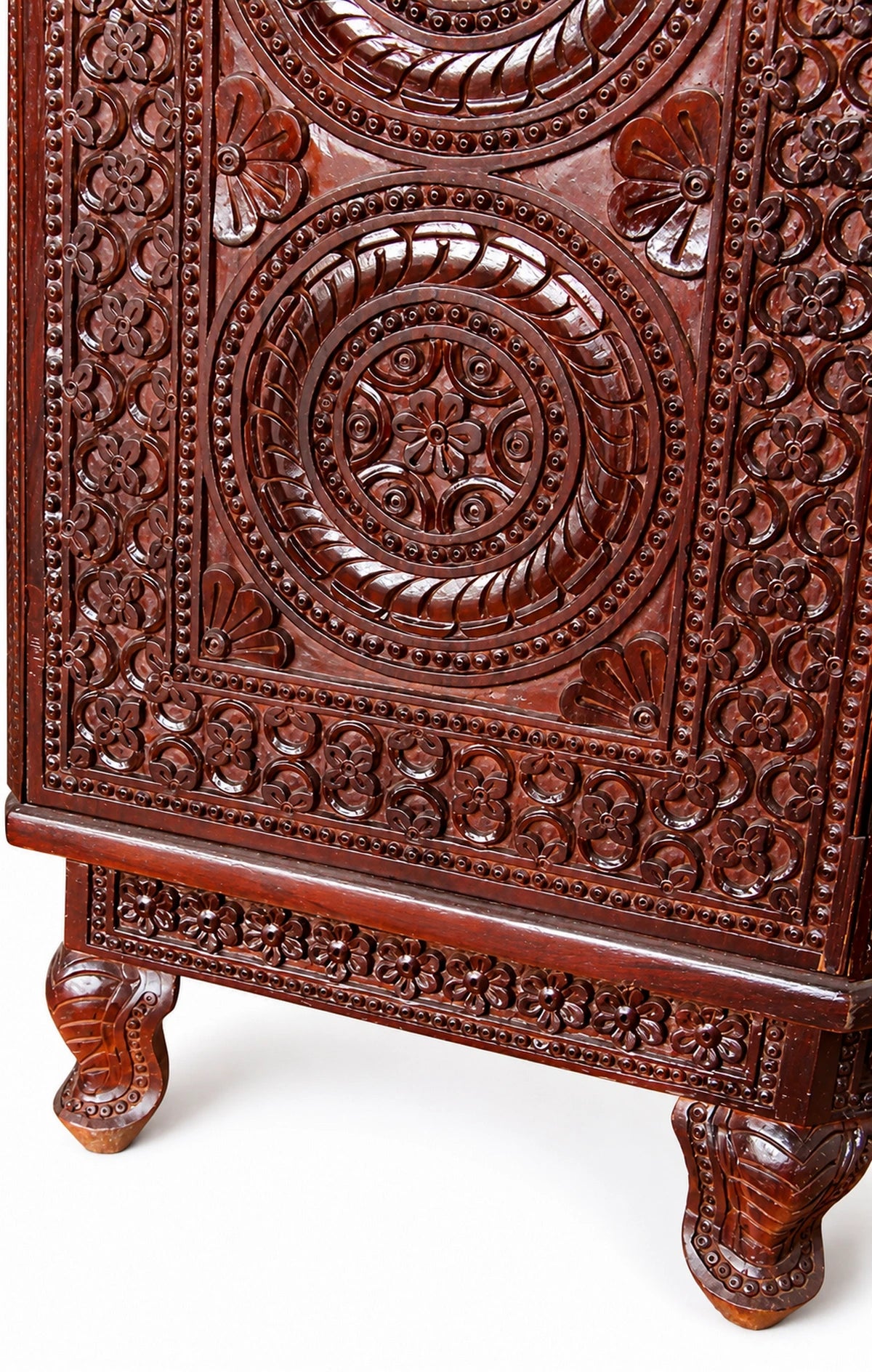 Teak Blossom Crockery Cabinet