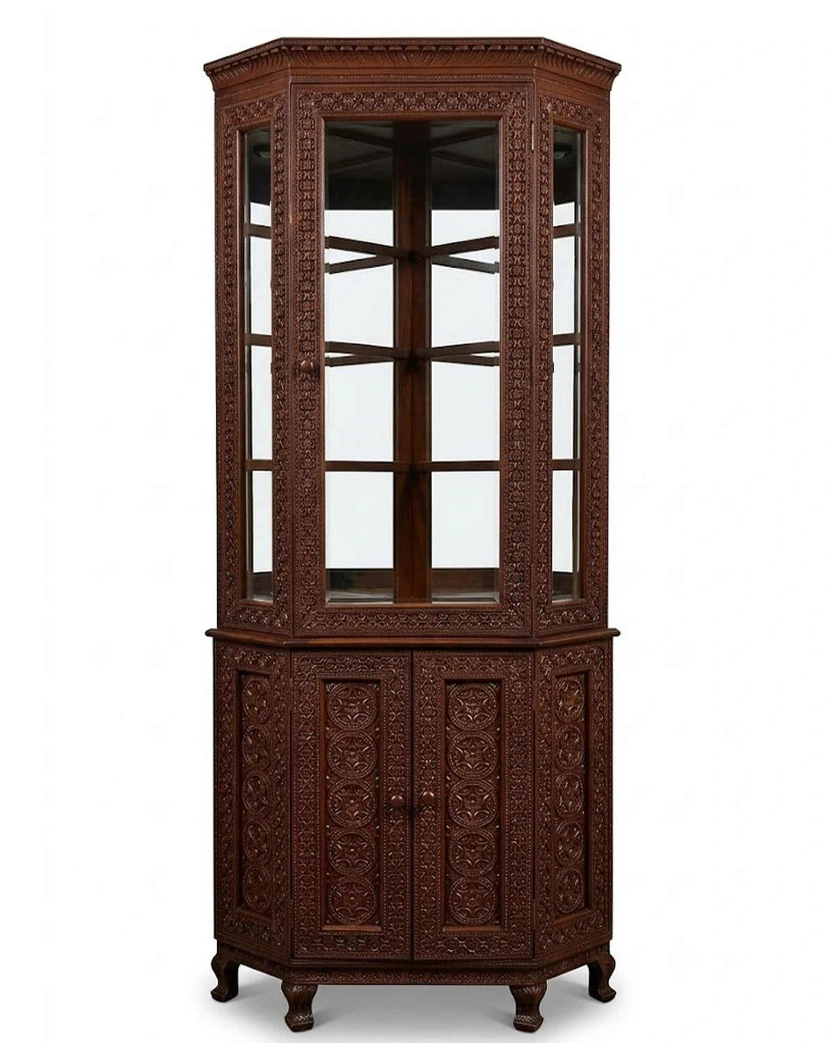 Teak Blossom Crockery Cabinet