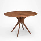 Oval shape Solid wood dining with 4 chairs.