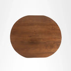 Oval shape Solid wood dining with 4 chairs.