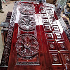 Teak door 049