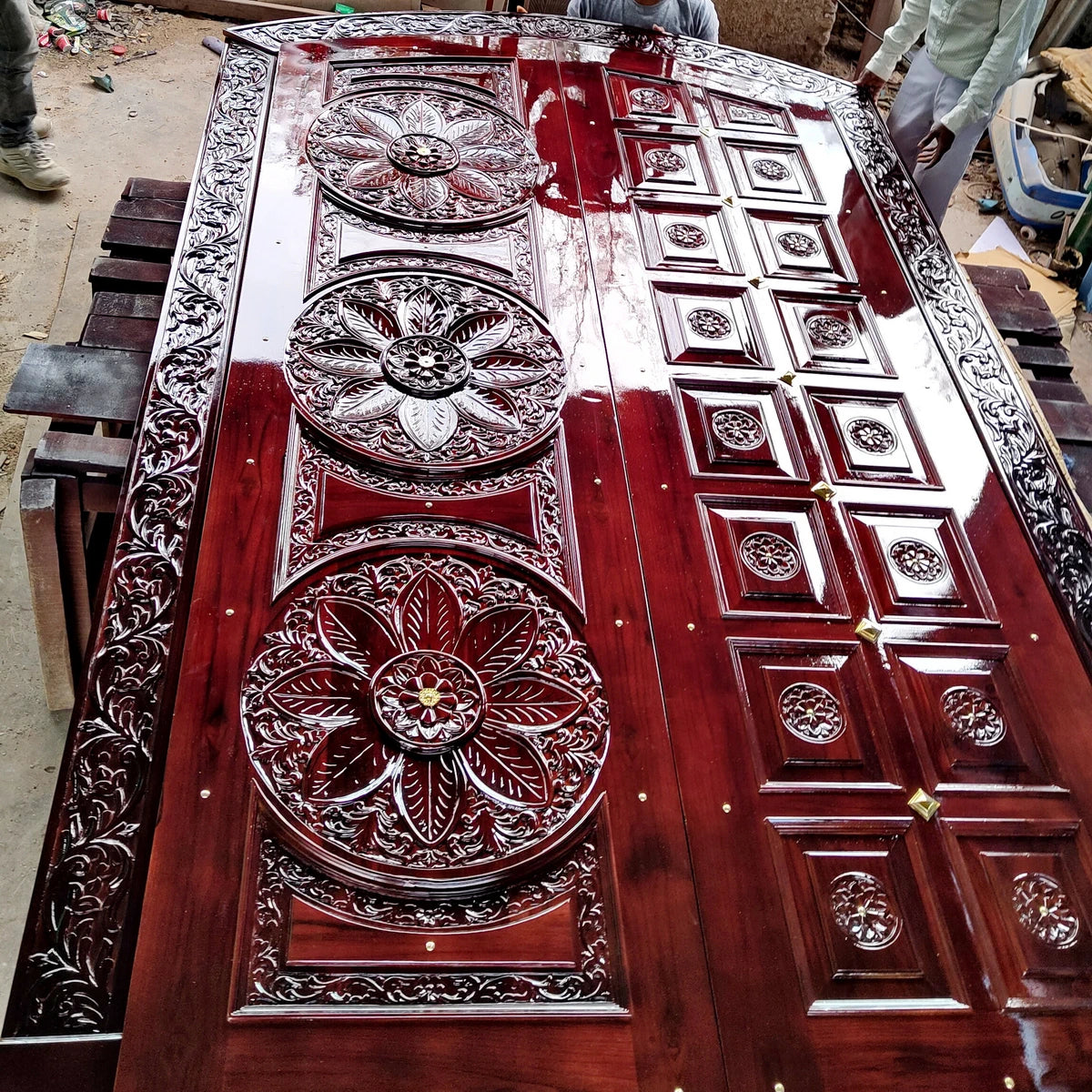 Teak door 049