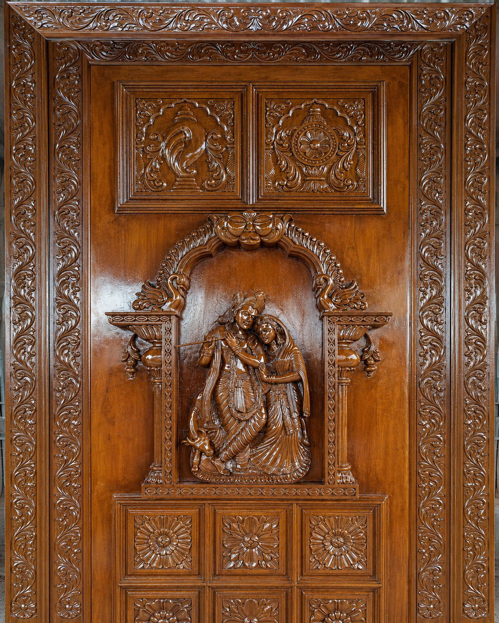 Teak door 007
