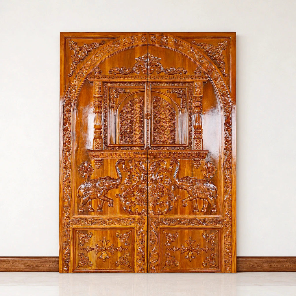 Teak door 037