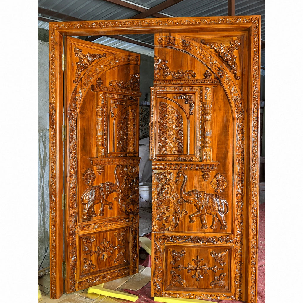 Teak door 037