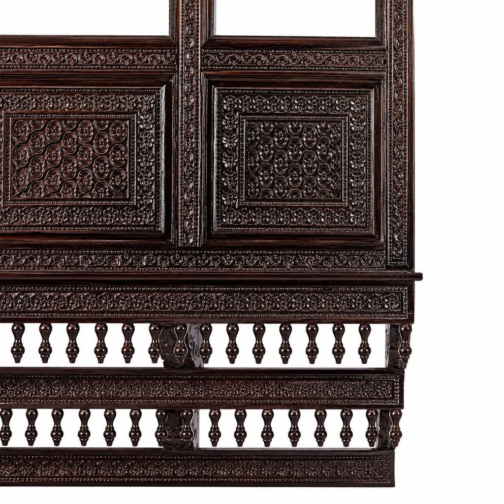 Jaisalmeri Craved Teak Jarokha