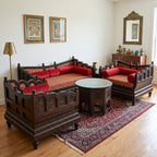 Marwadi Maharaja Hand carved teak Sofa CRVSF003