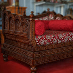 Marwadi Maharaja Hand carved teak Sofa CRVSF003
