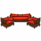 Marwadi Maharaja Hand carved teak Sofa CRVSF003