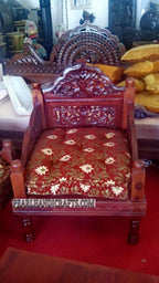Mehrabi jaali teak traditional sofa