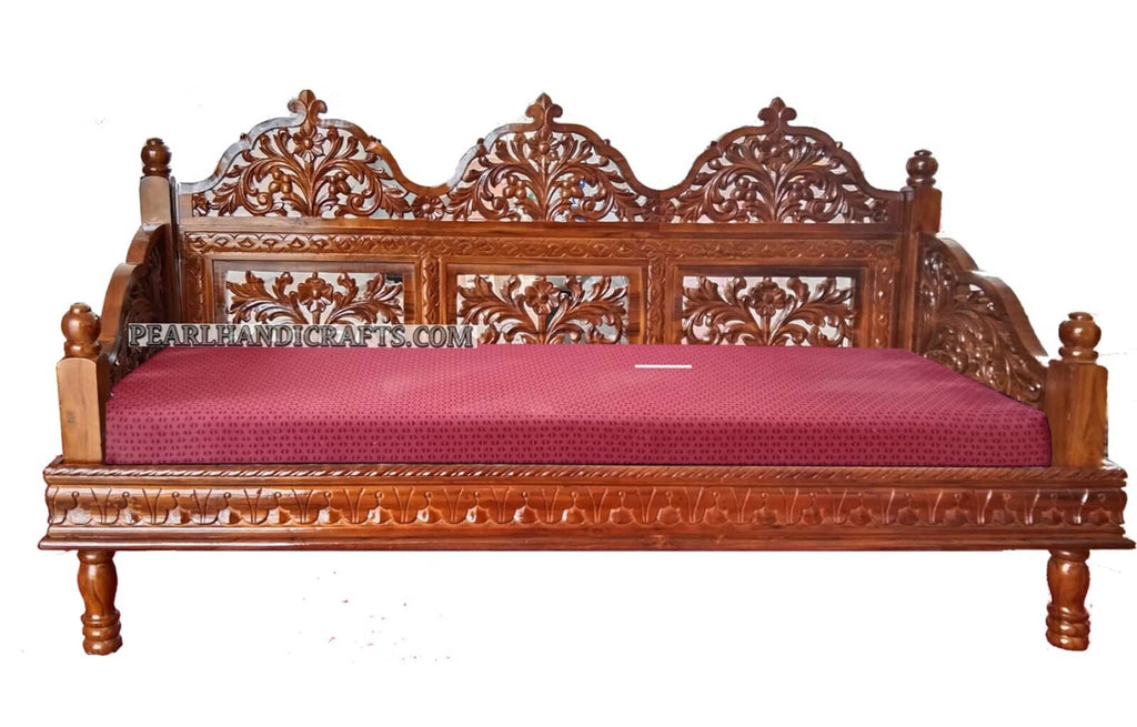 Mehrabi jaali teak traditional sofa
