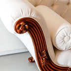 Jaali flower teak sofa 010