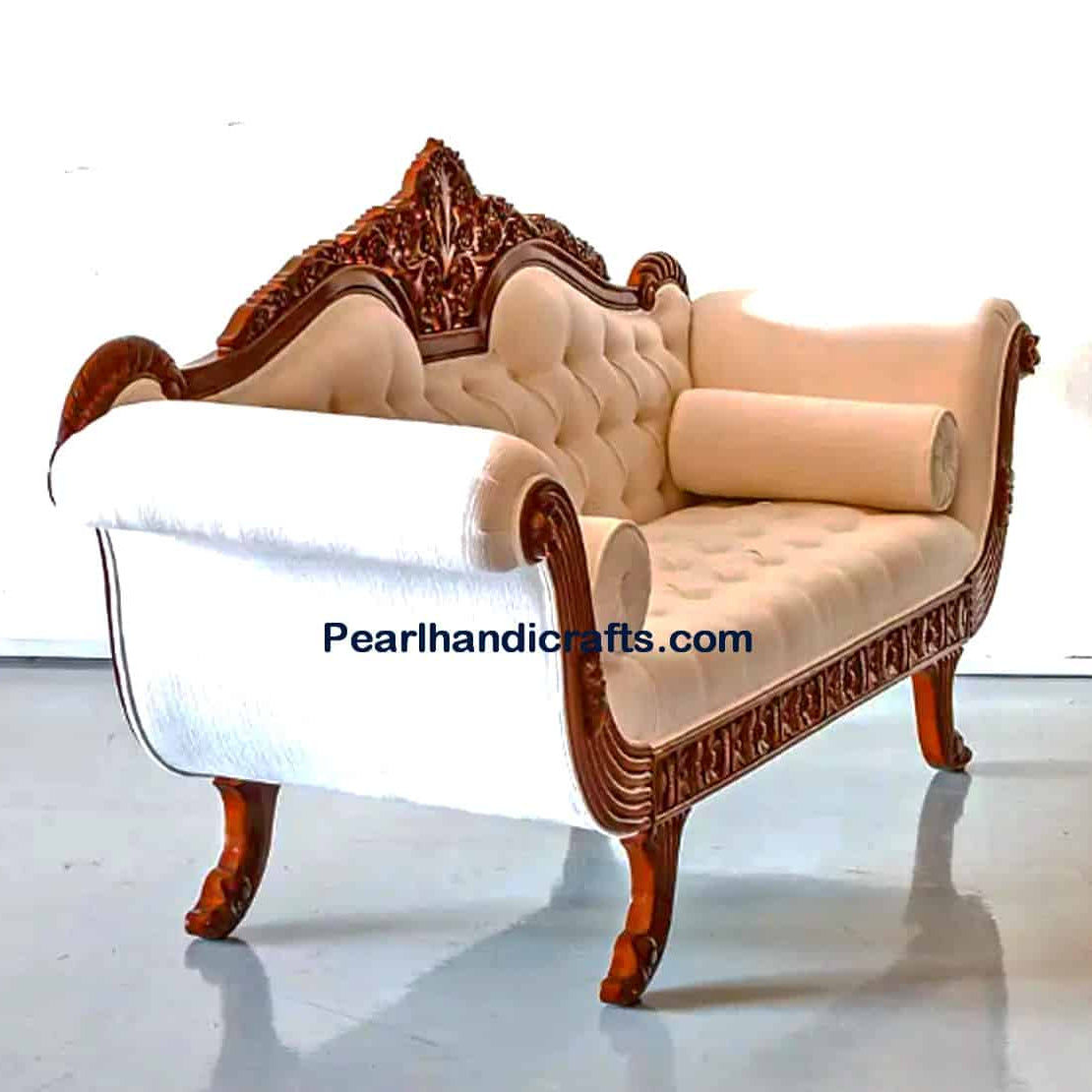 Jaali flower teak sofa 010