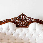 Jaali flower teak sofa 010